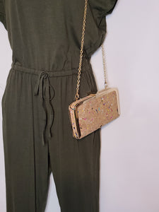 Short Sleeve Pocketed Jumpsuit
