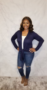 Long Sleeve Open Front Cardigan