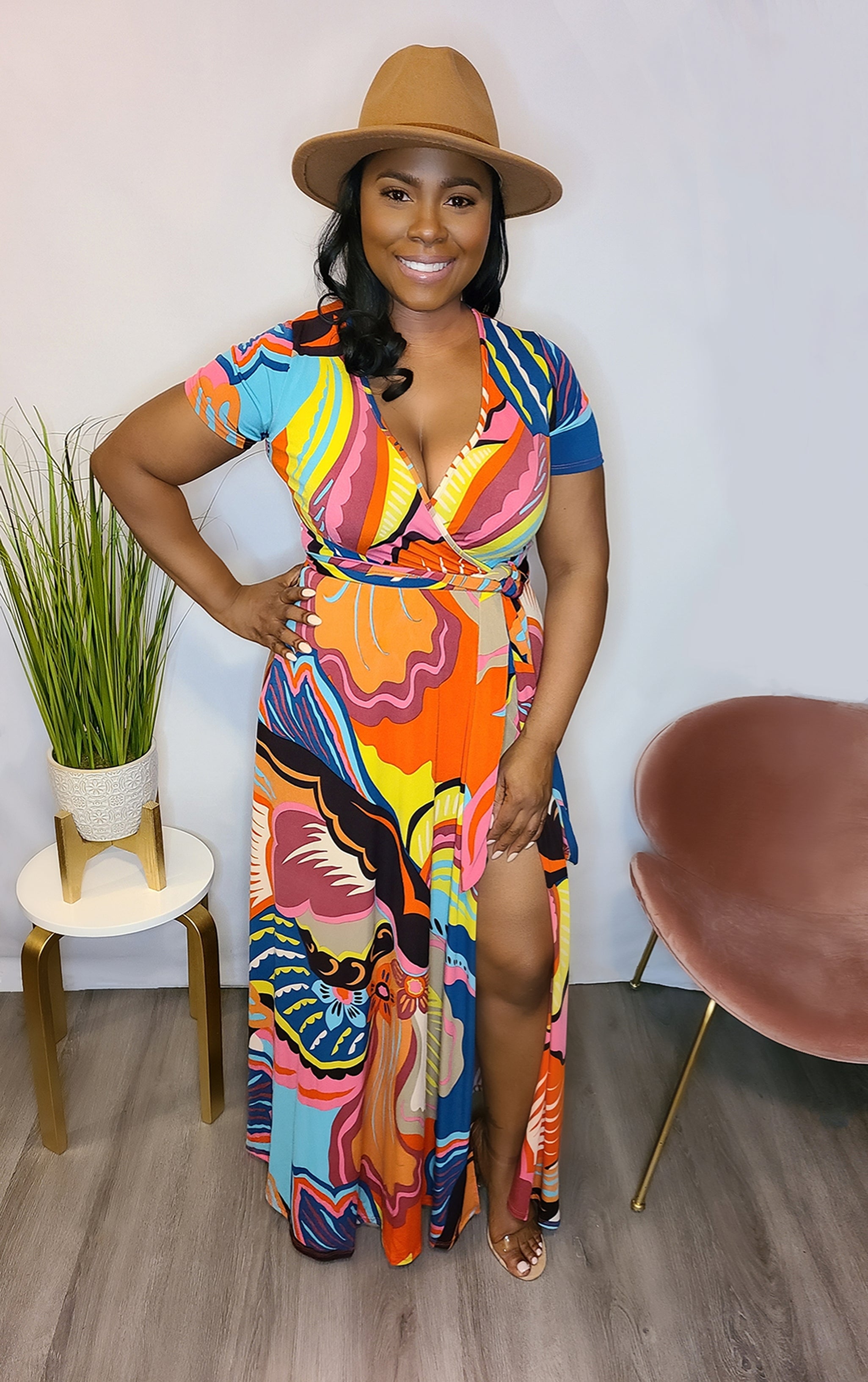 Multi Colored Maxi Dress