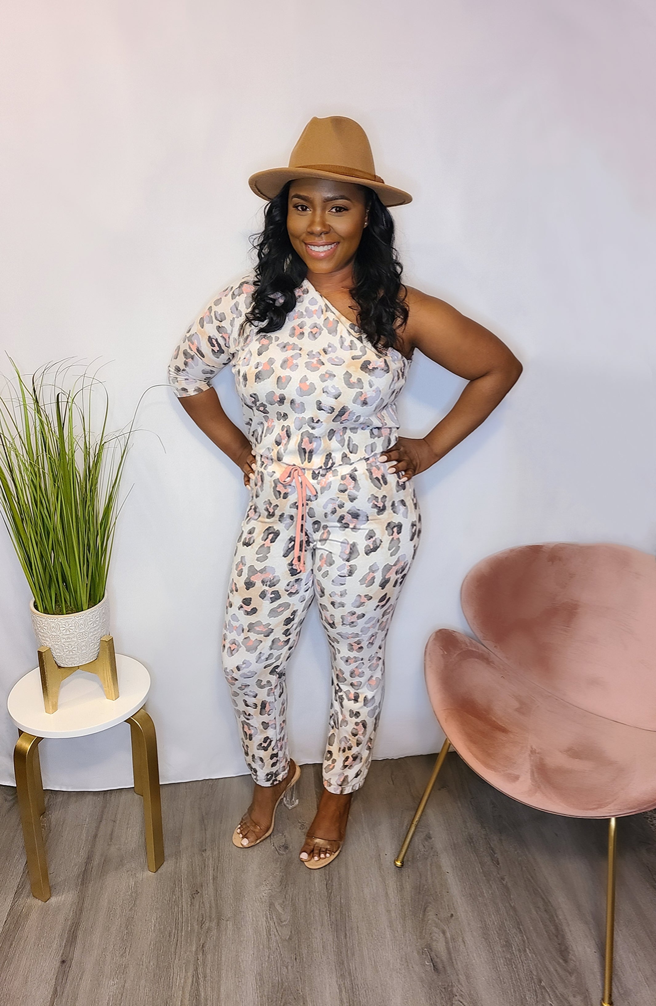 One Shoulder Jumpsuit