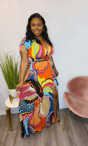 Multi Colored Maxi Dress