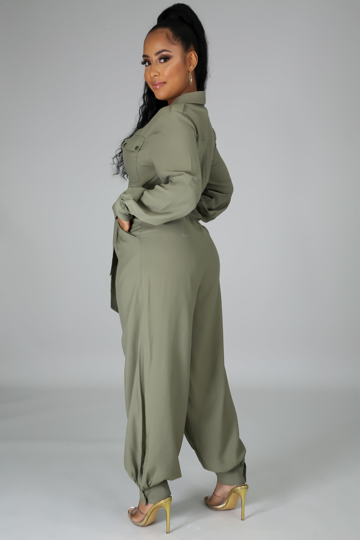 Button Up Jumpsuit