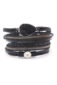 Gray Layered Bracelet