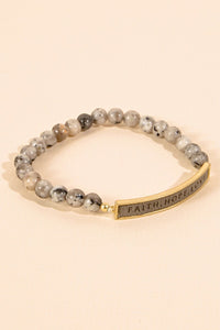 Faith Hope Love Beaded Bracelet