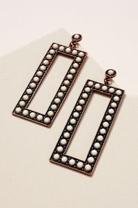 Western Style Rectangular Earrings