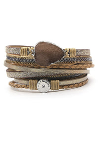 Gray Layered Bracelet