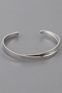 Crossed Metal Bracelet
